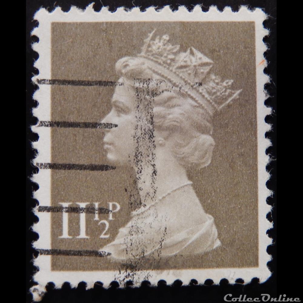 Royaume-Uni 00966 reine Elisabeth II 11 1/2p de 1981 timbre europe royaume uni 00966 reine elisabeth ii 11 1 2p de 1981