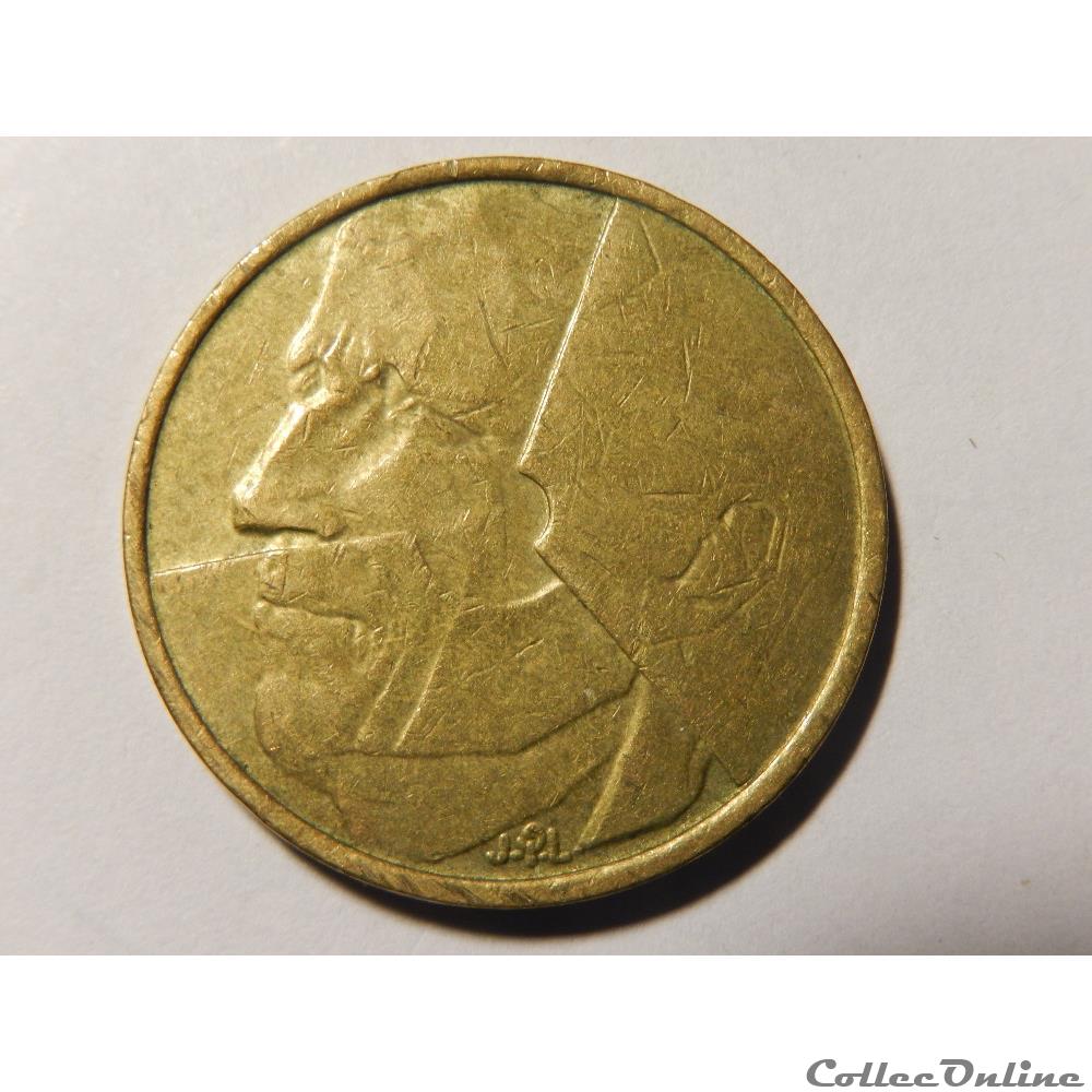 monnaie monde belgique 5 francs 1986