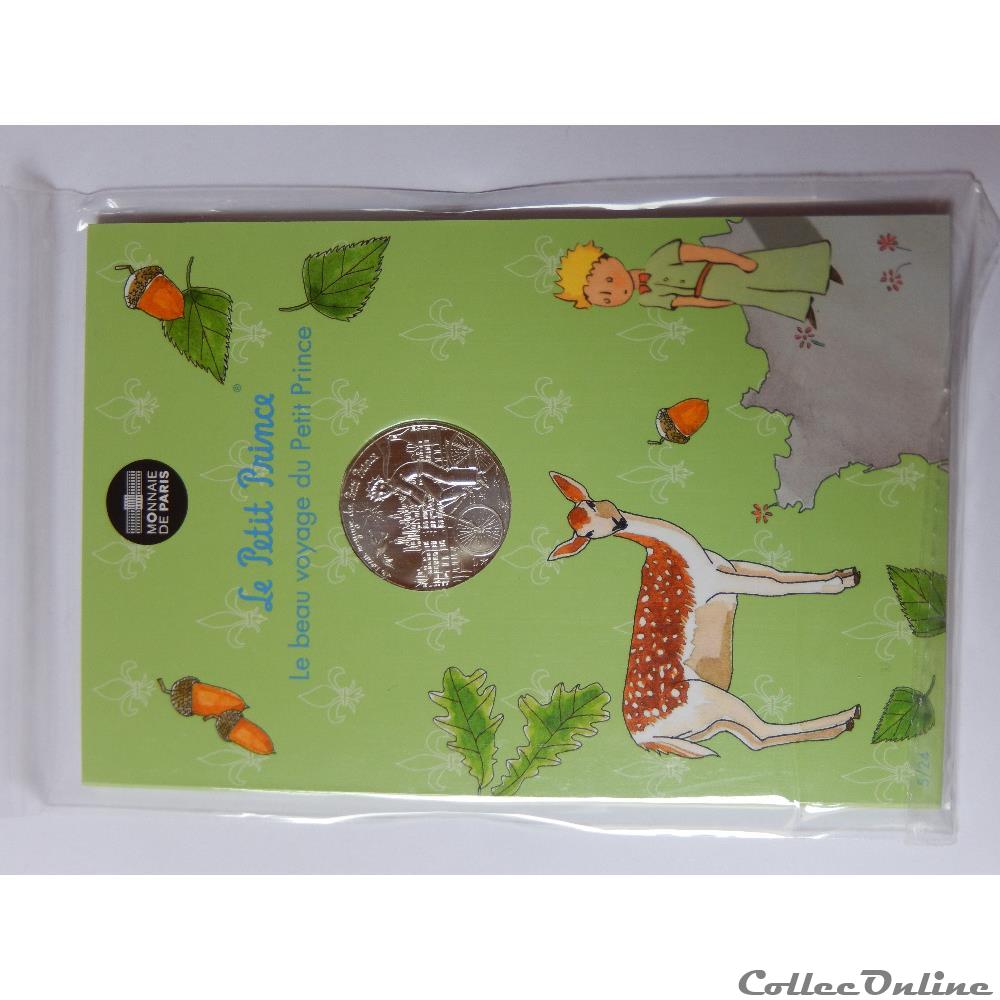 10 euros, le beau voyage du Petit Prince, visite les châteaux 2 monnaie france moderne 10 euros le beau voyage du petit prince visite les chateaux