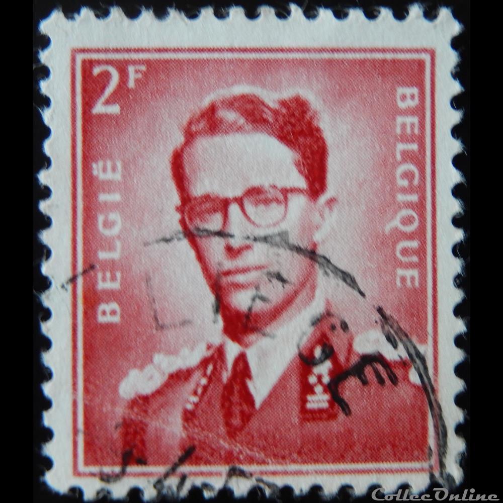 timbre europe belgique 00925 roi baudouin 2f de 1953