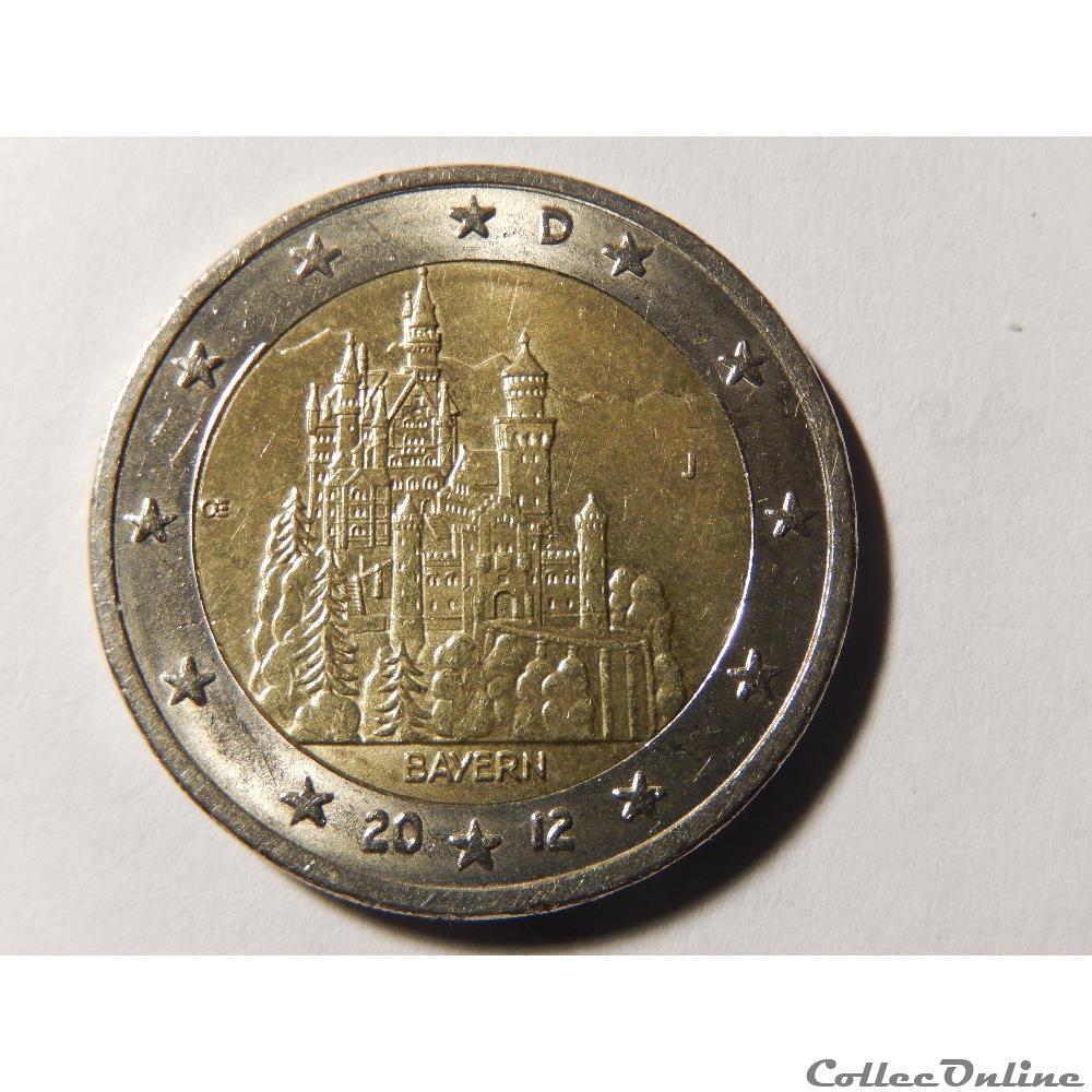 Allemagne, Neuschwanstein (Bayern) monnaie euro allemagne neuschwanstein bayern