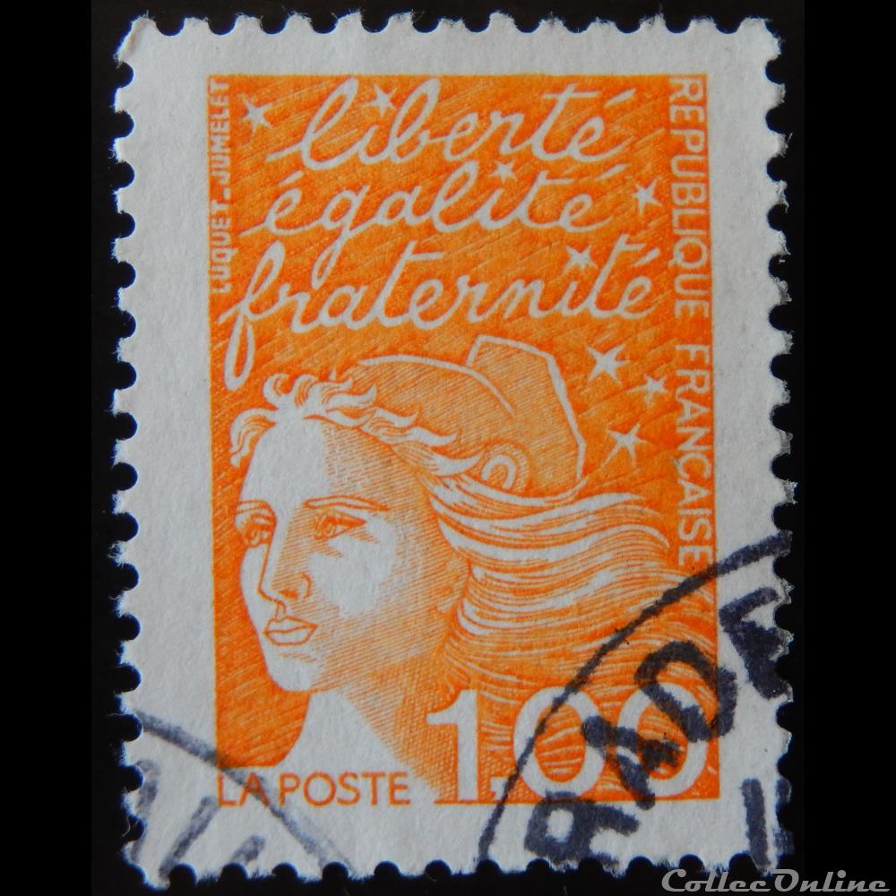 03089 Marianne de Luquet 1 F orange 5 timbre france 03089 marianne de luquet 1 f orange