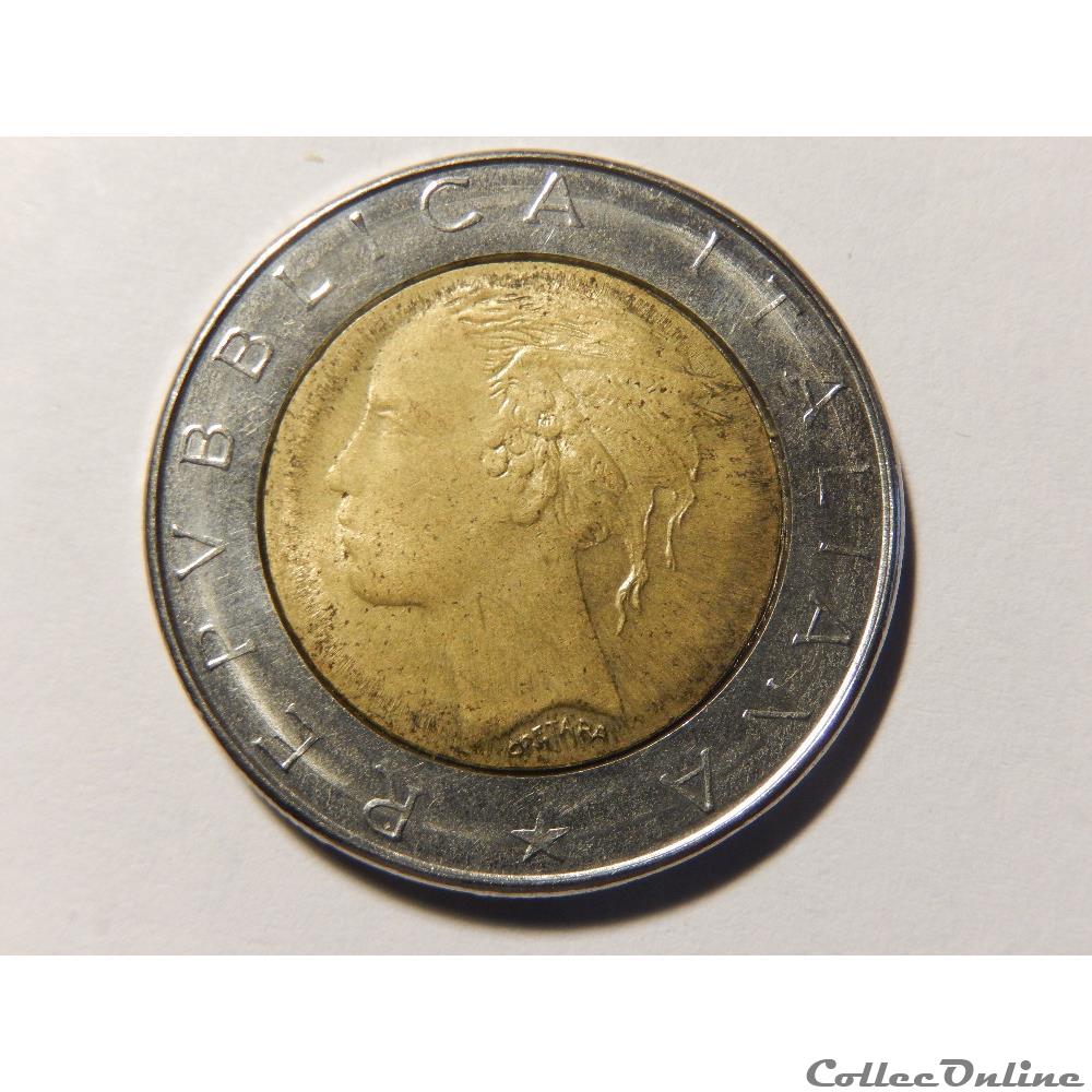 monnaie monde italie 500 lires 1984