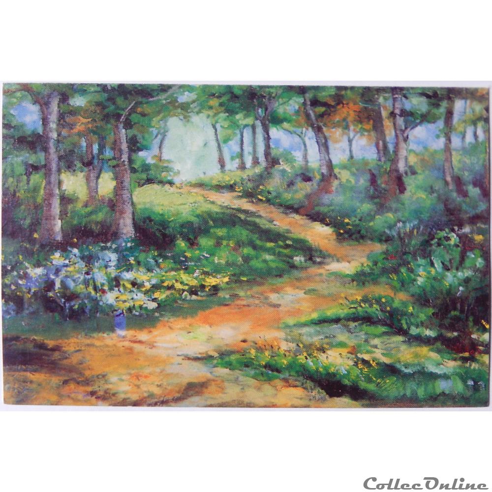 carte postale lorraine cp peinture