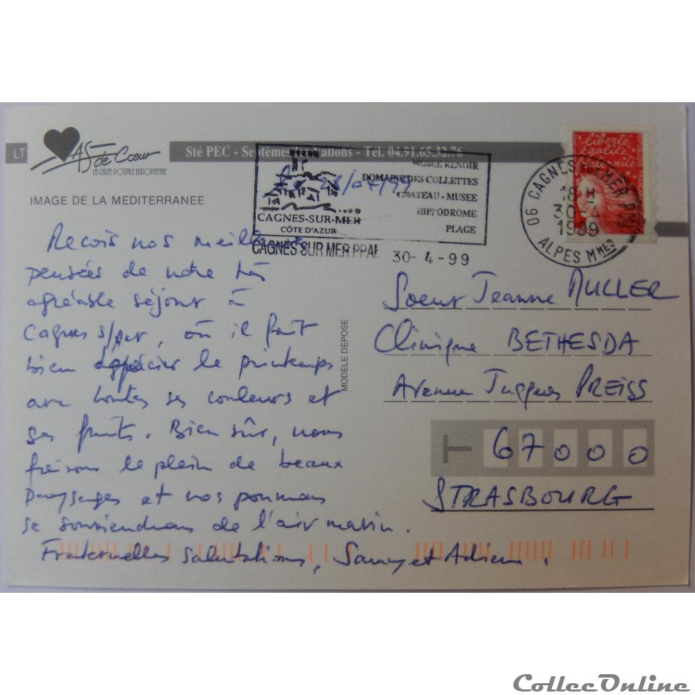 carte postale france provence cp de la cote azur
