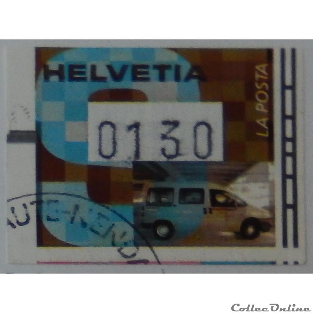 Suisse AT0017 voiture 130cts de 2001 timbre europe suisse at0017 voiture 130cts de 2001