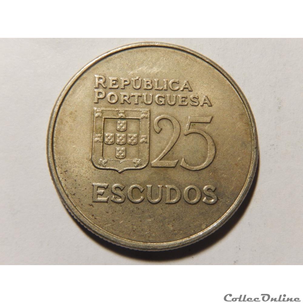 Portugal, 25 escudos de 1983 monnaie monde portugal 25 escudos de 1983