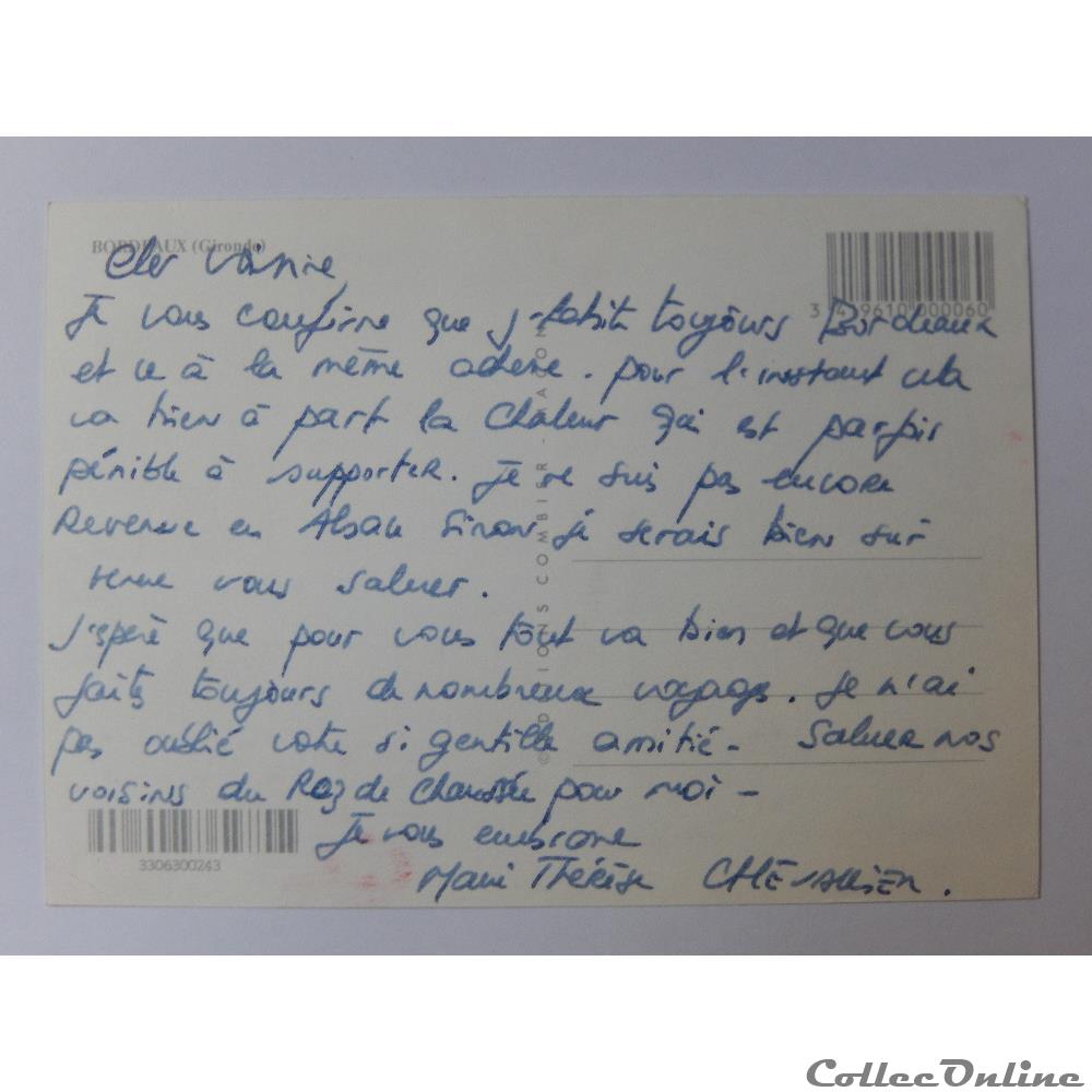CP de Gironde, Bordeaux carte postale france aquitaine cp de gironde bordeaux
