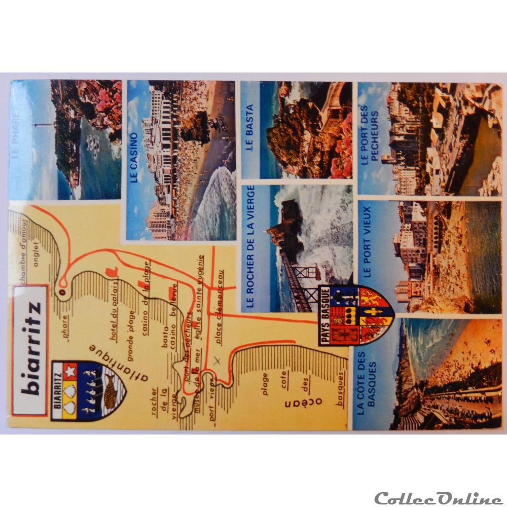 CP des Pyrénées-Atlantiques, Biarritz carte postale france aquitaine cp des pyrenees atlantiques biarritz