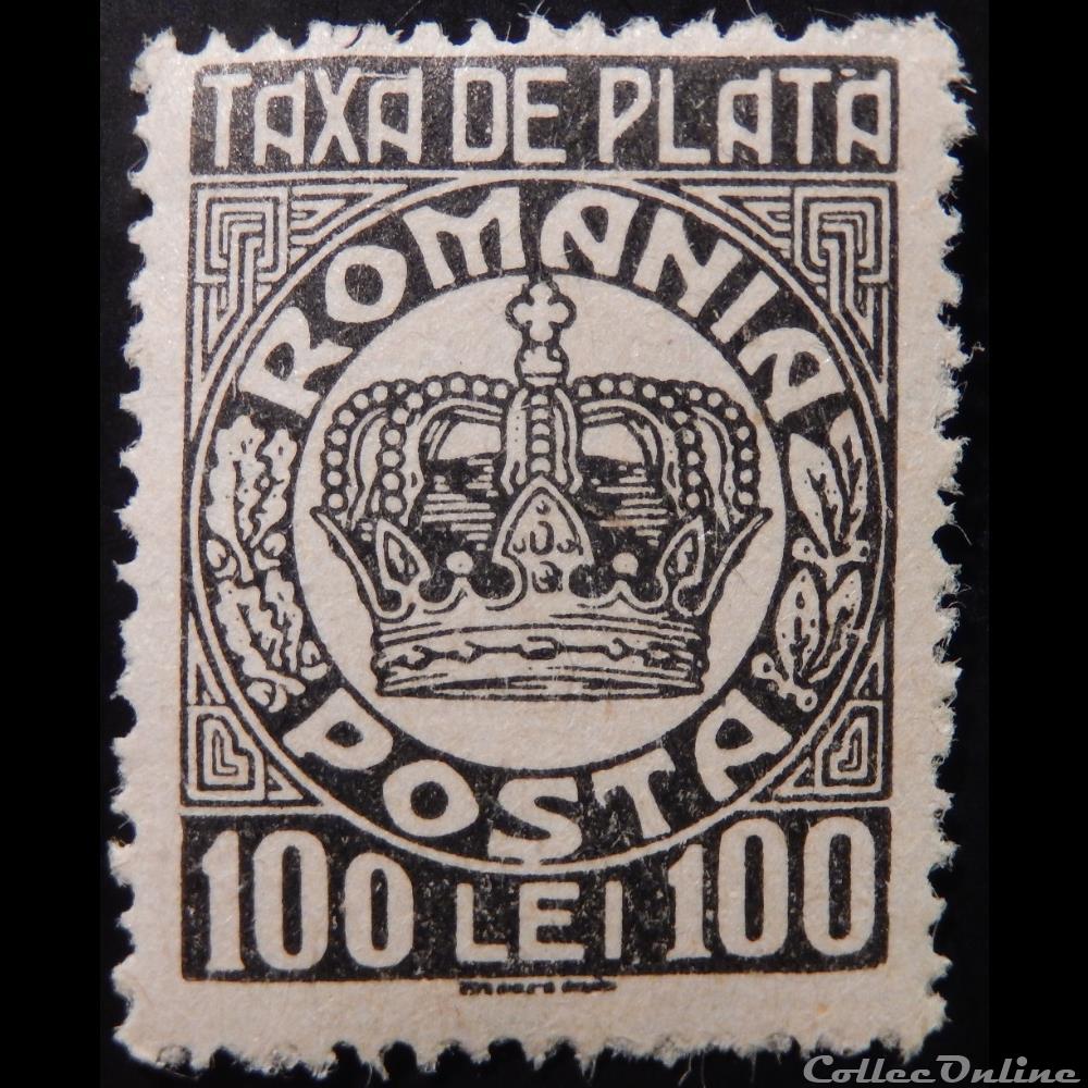 timbre europe roumanie t0101 couronne 100 lei de 1946