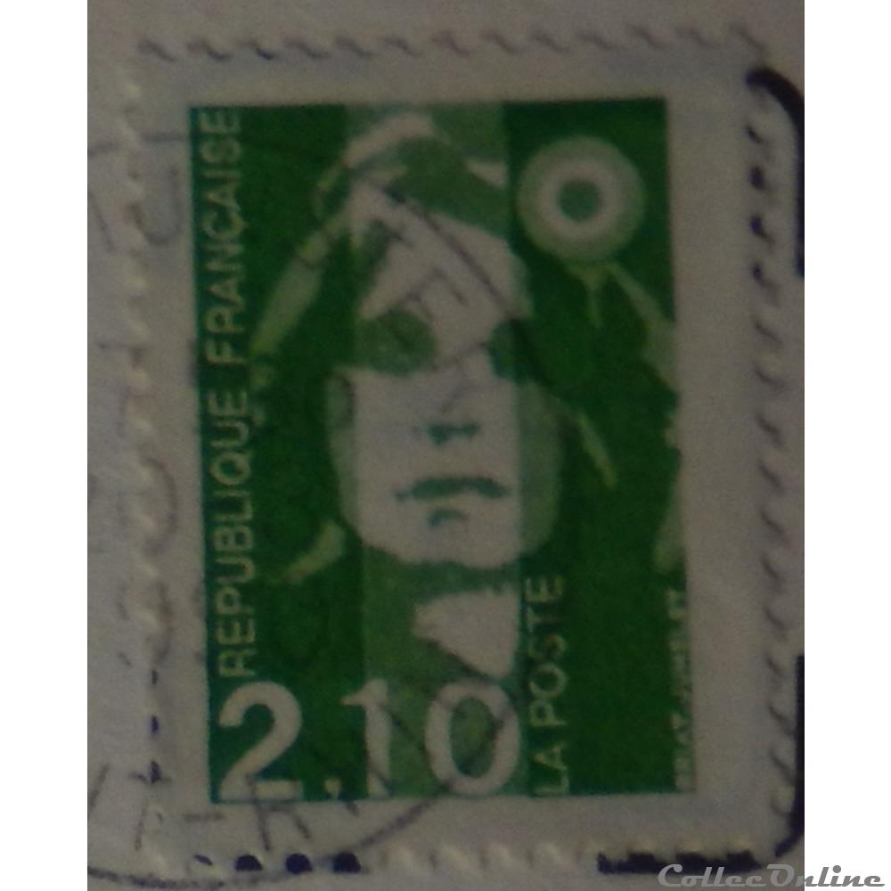 02622 Marianne de Briat 2.10F vert de 1990 timbre france 02622 marianne de briat 2 10f vert de 1990