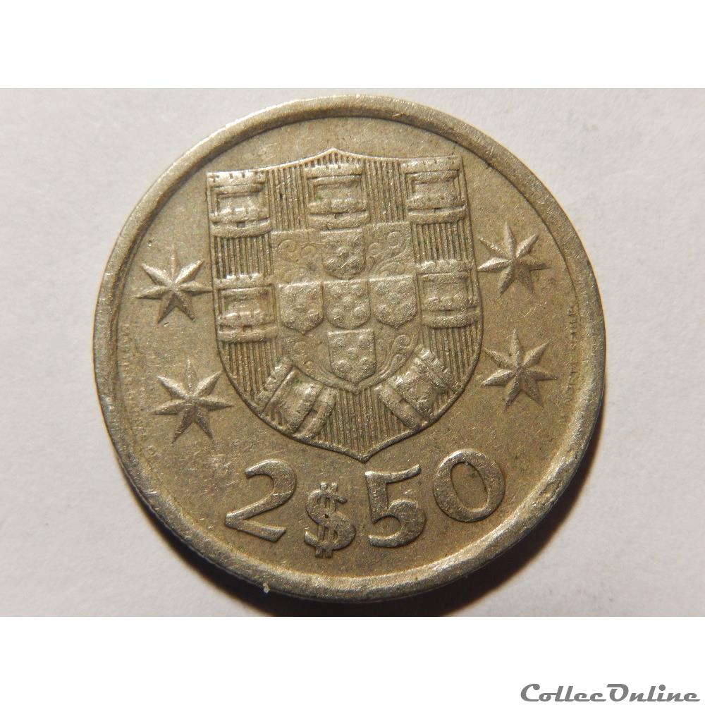 Portugal, 2.5 escudos de 1976 monnaie monde portugal 2 5 escudos de 1976