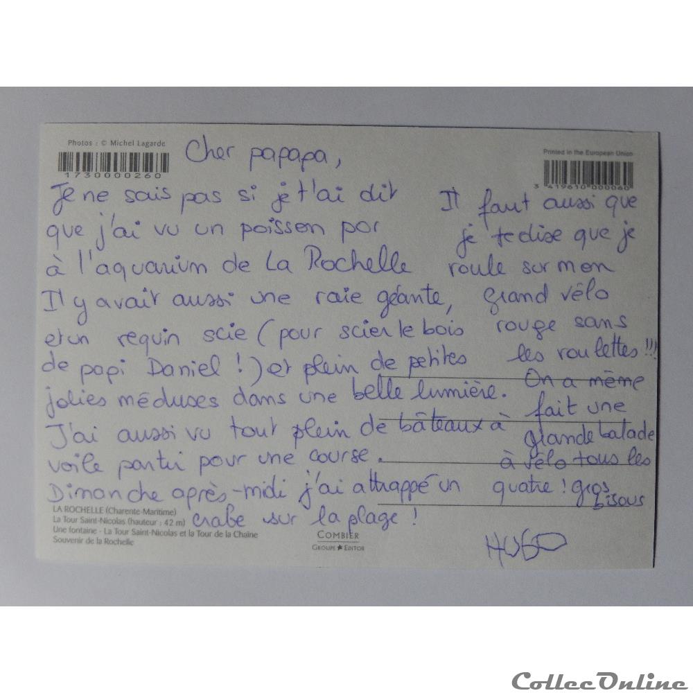 CP de Charente-Maritime, La Rochelle. carte postale france poitou cp de charente maritime la rochelle