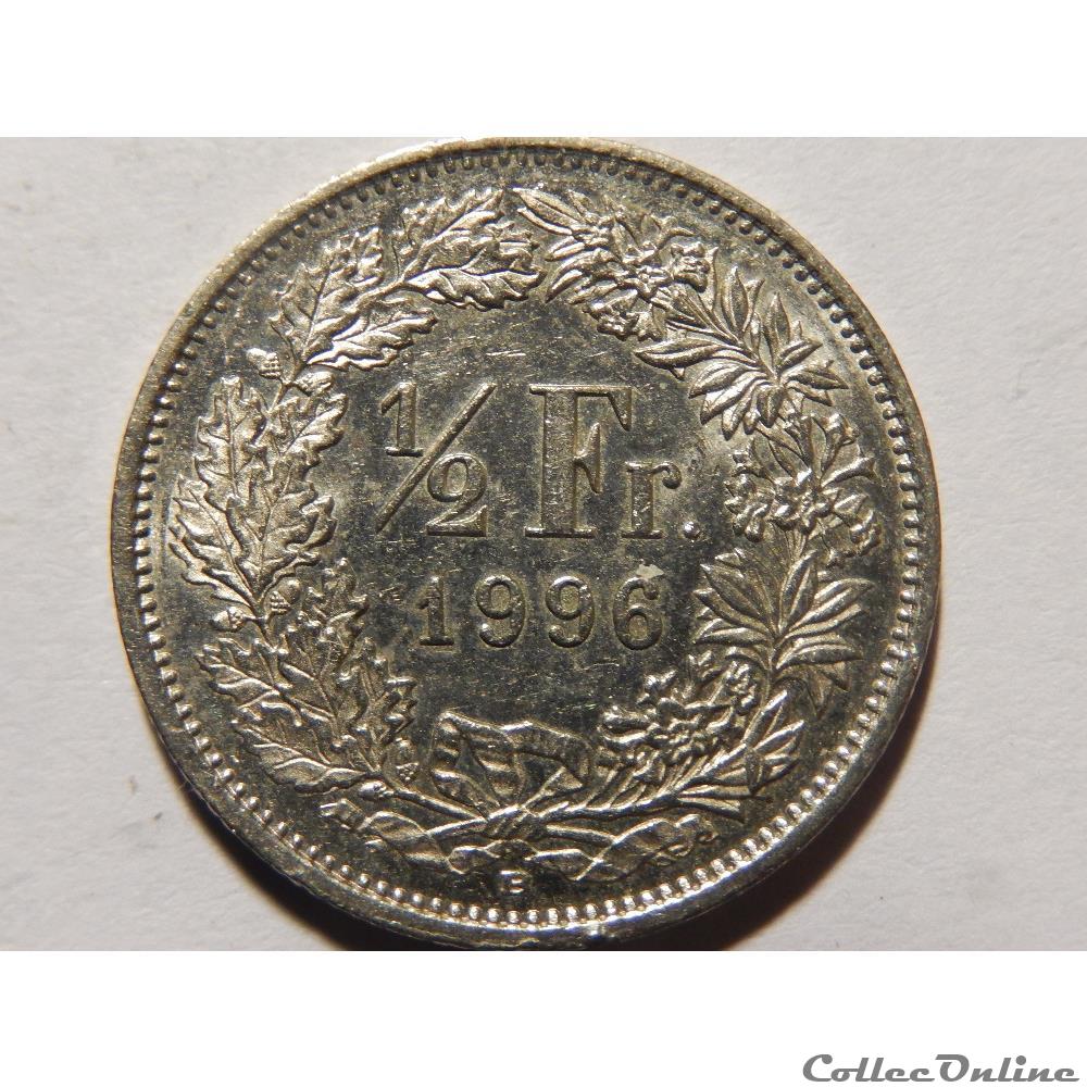 monnaie monde suisse 50 centimes 1996