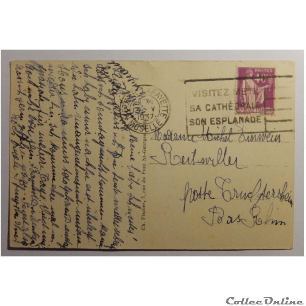 carte postale france lorraine cpa de moselle metz
