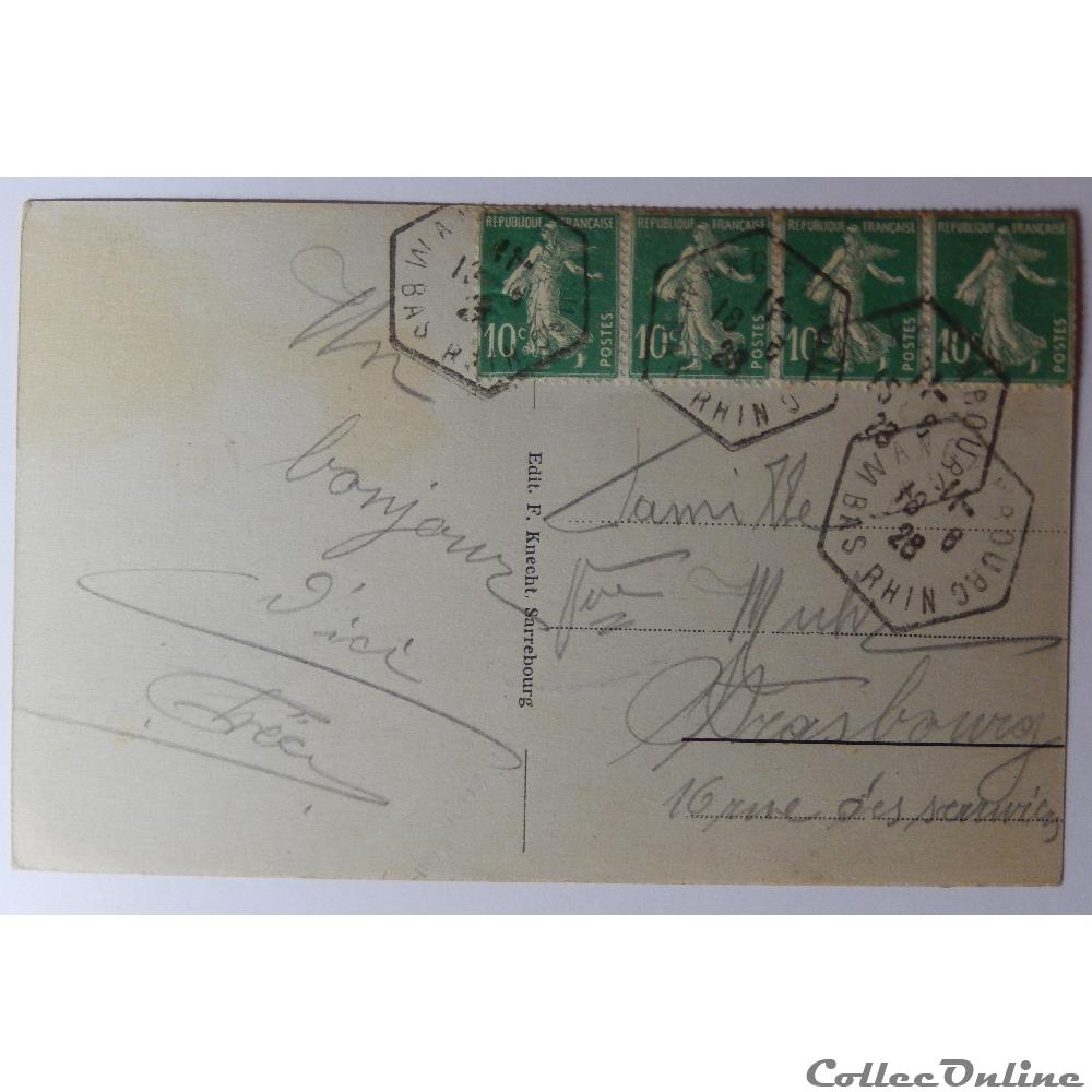 carte postale france alsace cpa des rochers du schneeberg bas rhin
