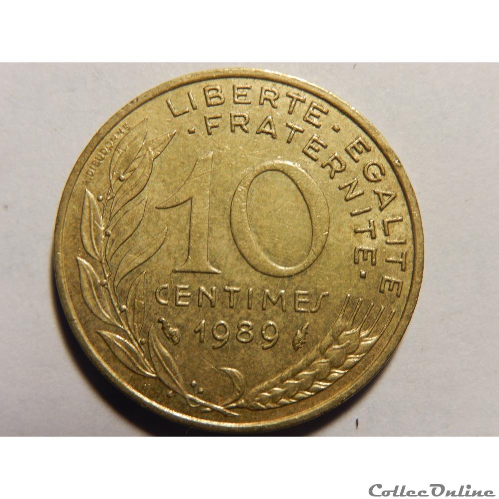 10 centimes 1989 value