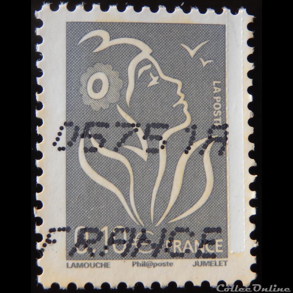 03965 La Marianne de Lamouche gris 0,10€ 4 timbre france 03965 la marianne de lamouche gris 0 10