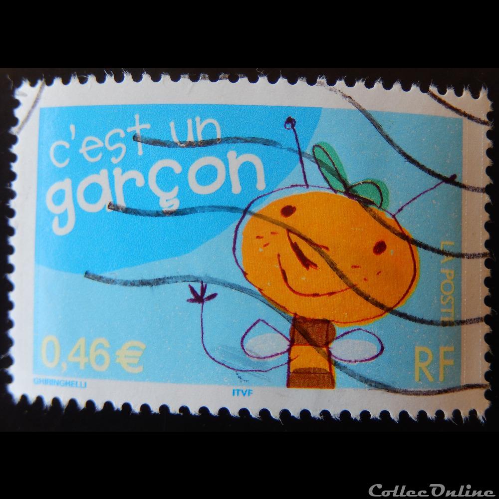 03464 C'est un garçon 0.46€ timbre france 03464 est un garcon 0 46