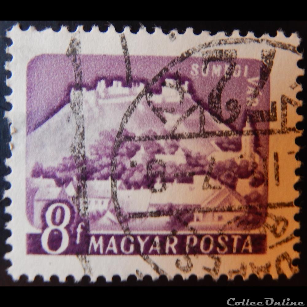 Hongrie 01335 Sümeg 8f de 1960 timbre europe hongrie 01335 sumeg 8f de 1960