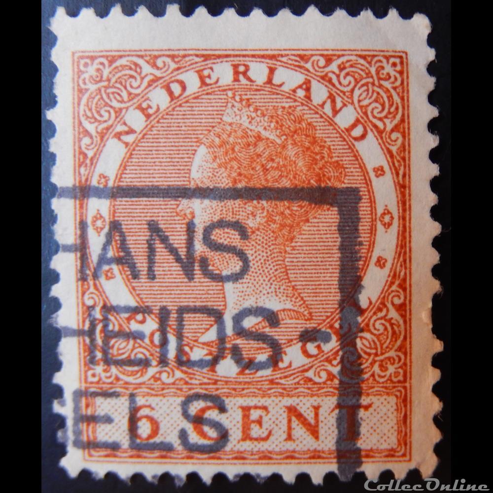 Pays-Bas 00173 reine Wilhelmina 6c de 1926 timbre europe pays bas 00173 reine wilhelmina 6c de 1926