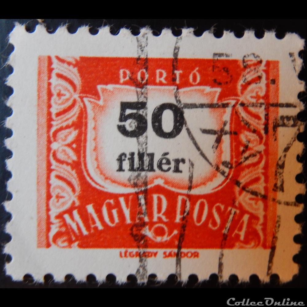 Hongrie T0228B chiffre 50f de 1965 timbre europe hongrie t0228b chiffre 50f de 1965
