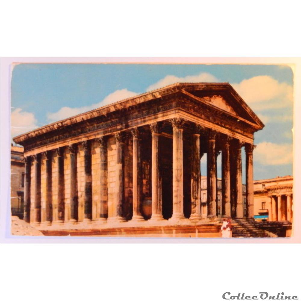 carte postale france languedoc roussillon cpa du gard nimes la maison carree