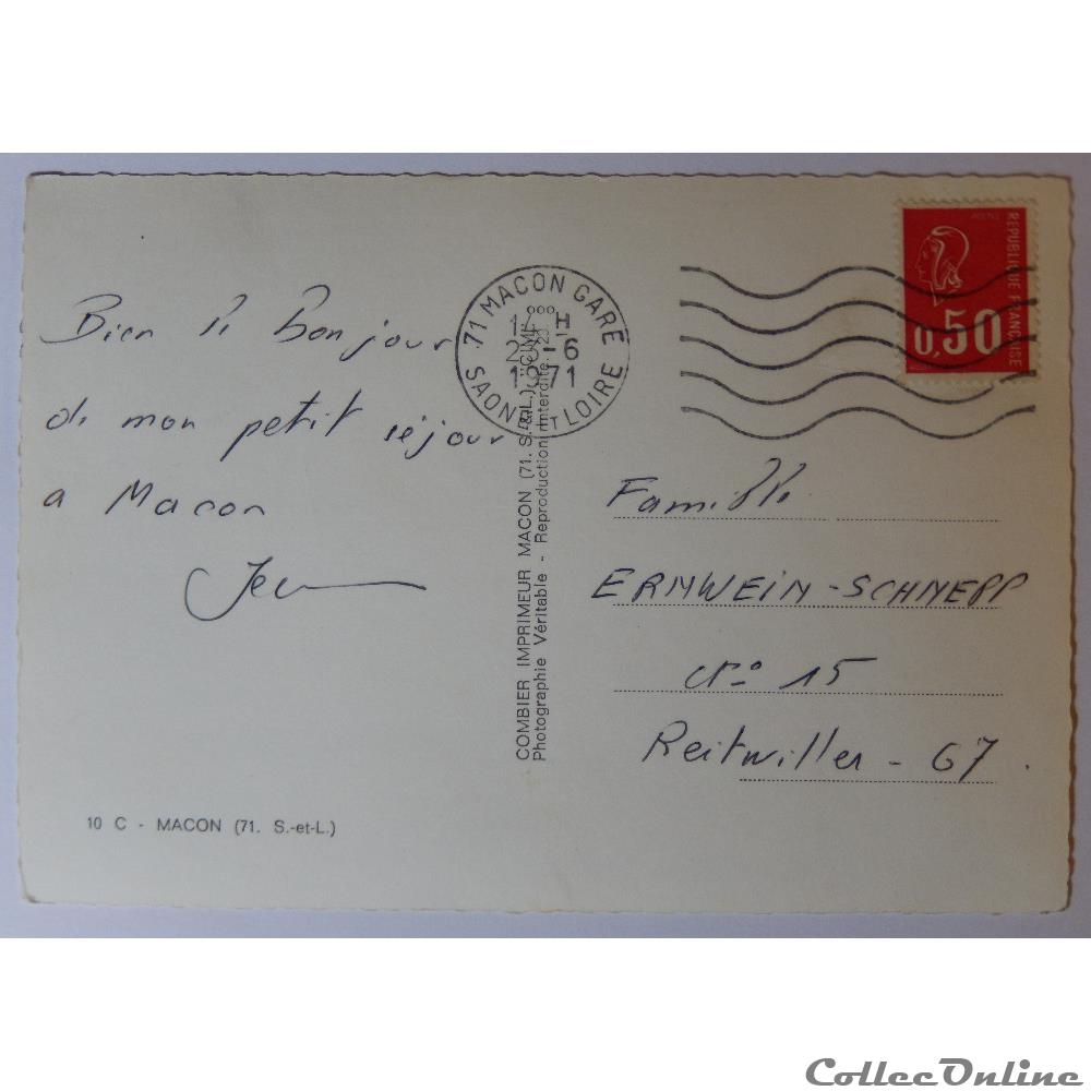 CPA de Saône-et-Loire, Macon carte postale france franche comte cpa de saone et loire macon