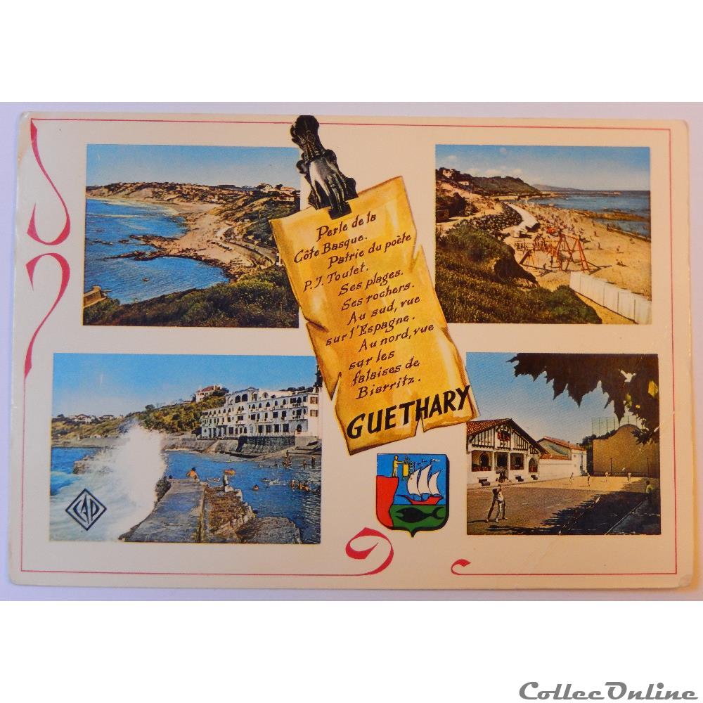 CPA des Pyrénées-Atlantiques, Guéthary carte postale france aquitaine cpa des pyrenees atlantiques guethary