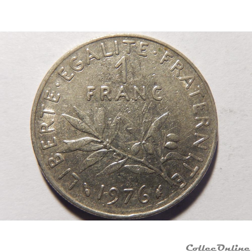 1 franc semeuse 1976 monnaie france moderne 1 franc semeuse 1976
