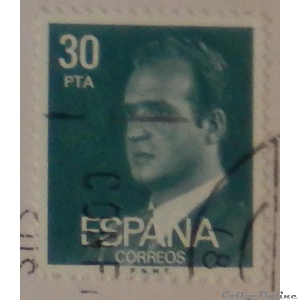 Espagne 02234 roi Juan Carlos I 30Ptas de 1981 4 timbre europe espagne 02234 roi juan carlos i 30ptas de 1981