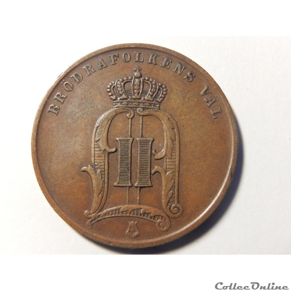 Suède, 5 öre de 1898 2 monnaie monde suede 5 ore de 1898