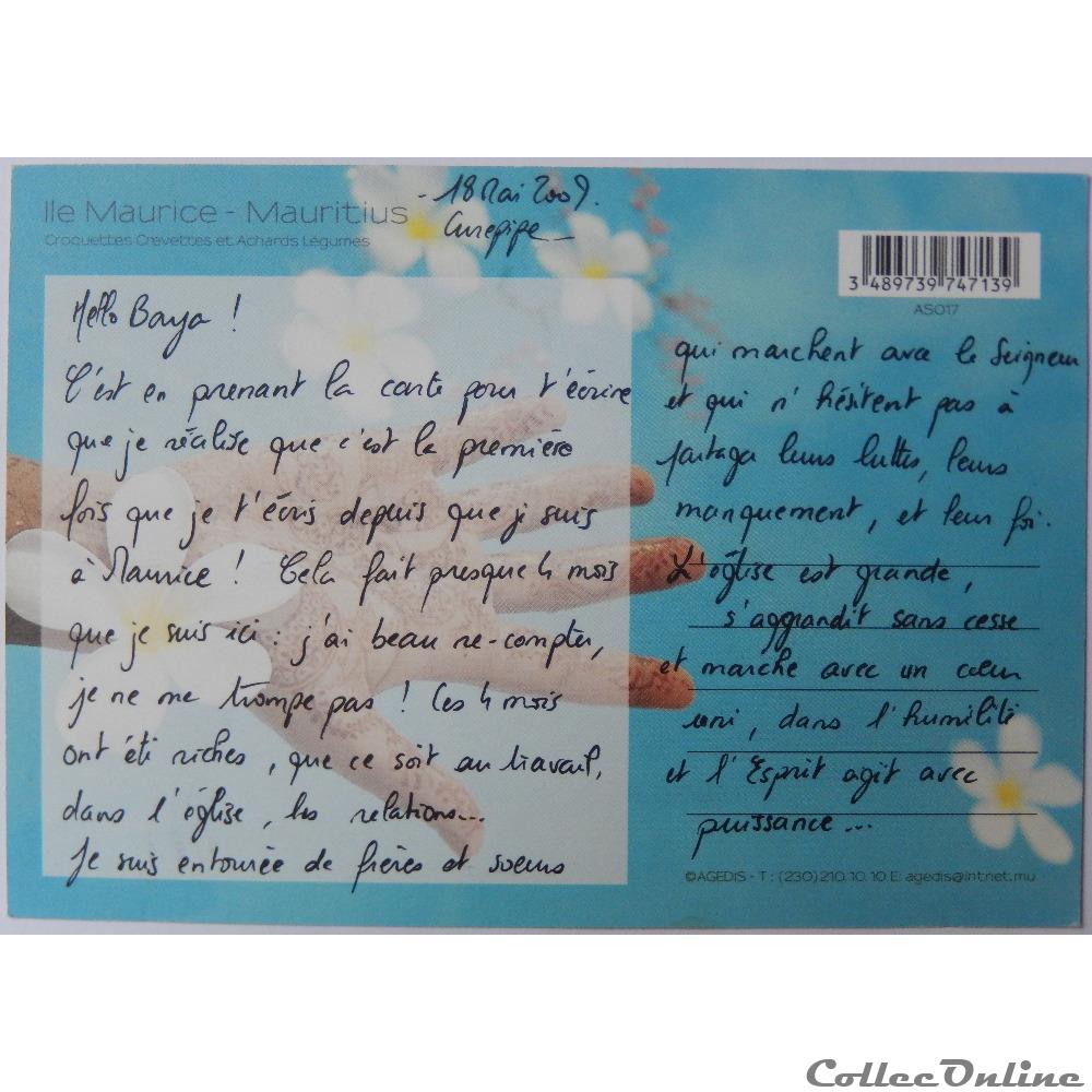CP de Maurice, l'île Maurice, recettes carte postale afrique rhone alpe cp de maurice ile maurice recettes