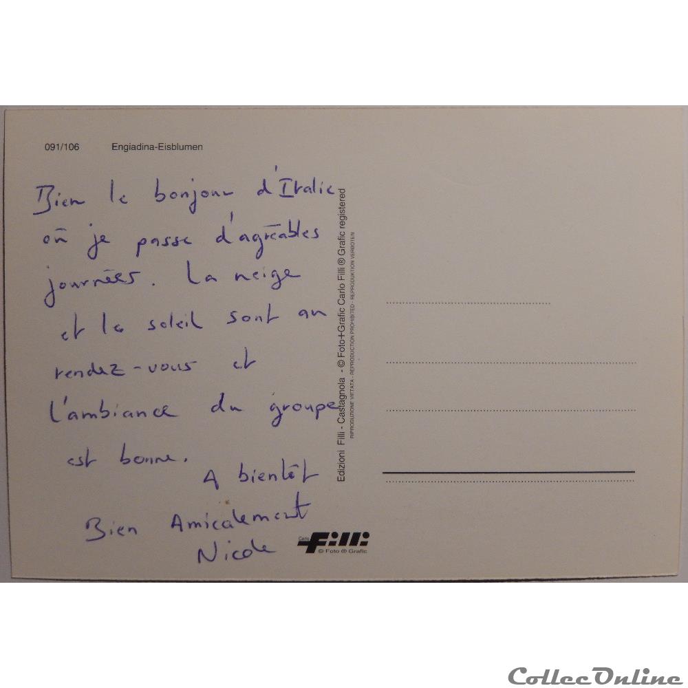 CP de Suisse, Les Grisons, Engiadine carte postale europe alsace cp de suisse les grisons engiadine