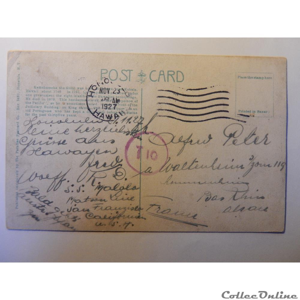 CPA de Hawaï, Honolulu. carte postale amerique midi pyrenee cpa de hawai honolulu