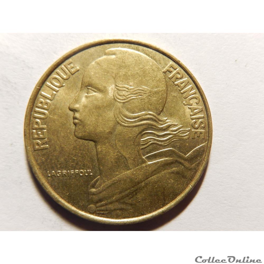 monnaie france moderne 20 centimes marianne 1994 abeille