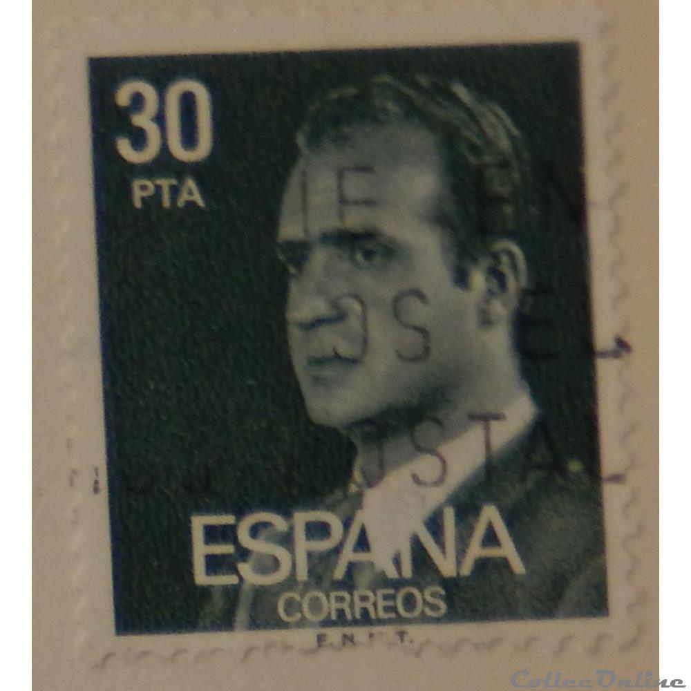 Espagne 02234 roi Juan Carlos I 30Ptas de 1981 2 timbre europe espagne 02234 roi juan carlos i 30ptas de 1981