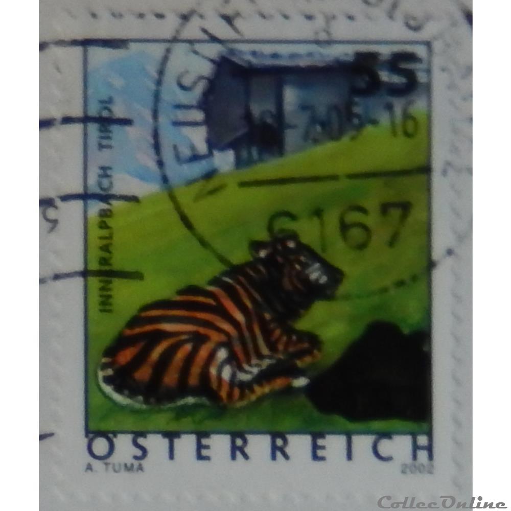 timbre europe autriche 02344 bovin inneralpbach tyrol 55c de 2005