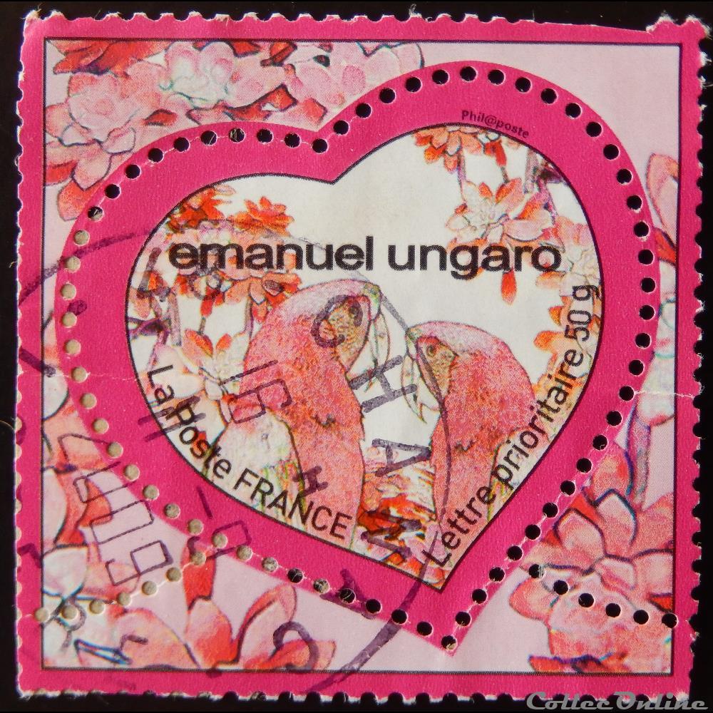 04328 Saint Valentin Le cœur d´Emanuel Ungaro Timbre auto-adhésif - Lettre 50 g france 04328 saint valentin le c ur d emanuel ungaro timbre auto adhesif lettre 50 g