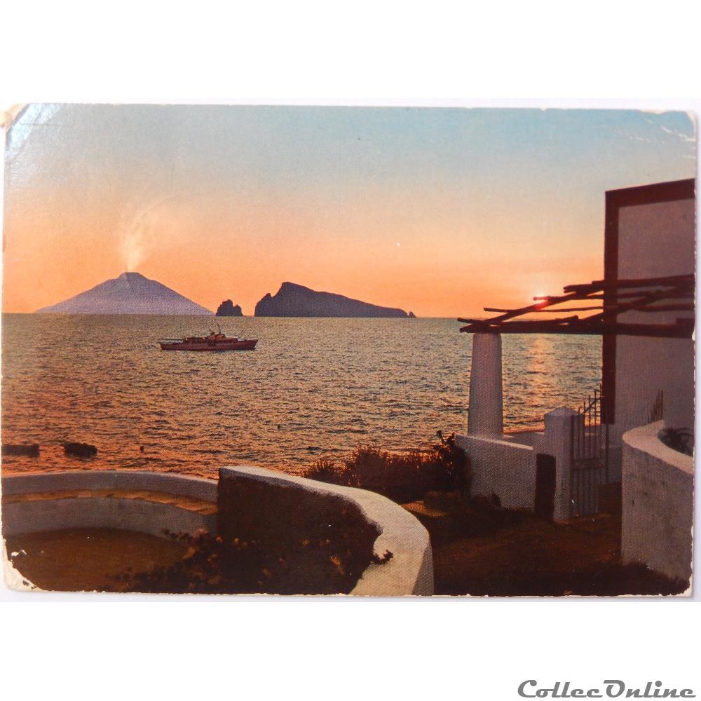 CP d'Italie, Sicile, îles Eoliennes carte postale europe auvergne cp italie sicile iles eoliennes