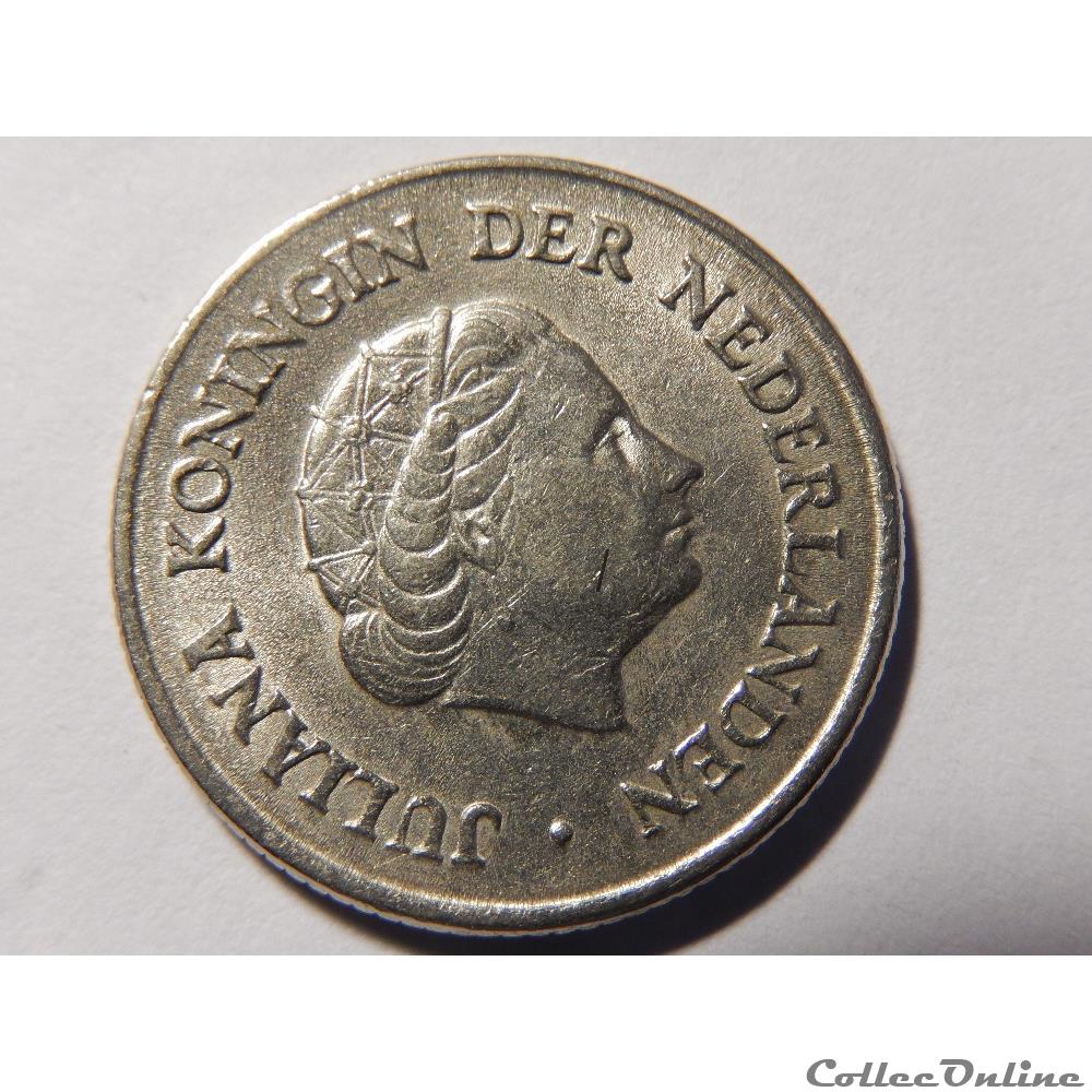 Pays-Bas, 25 cent de 1964 2 monnaie monde pays bas 25 cent de 1964
