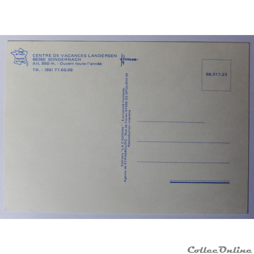 carte postale france alsace cp du haut rhin sondernach landersen