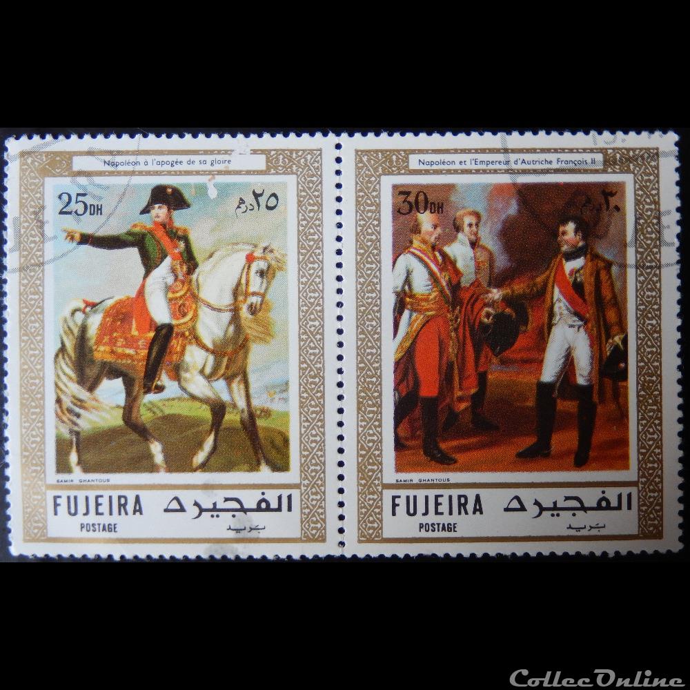 timbre asie emirat arabe uni fujeira 00138 j napoleon bonaparte 25d de 1972