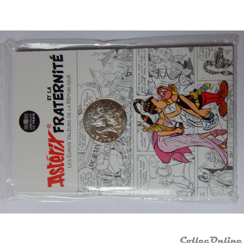 10 euros, Astérix et la fraternité Romains 2015 2 monnaie france moderne 10 euros asterix et la fraternite romains 2015