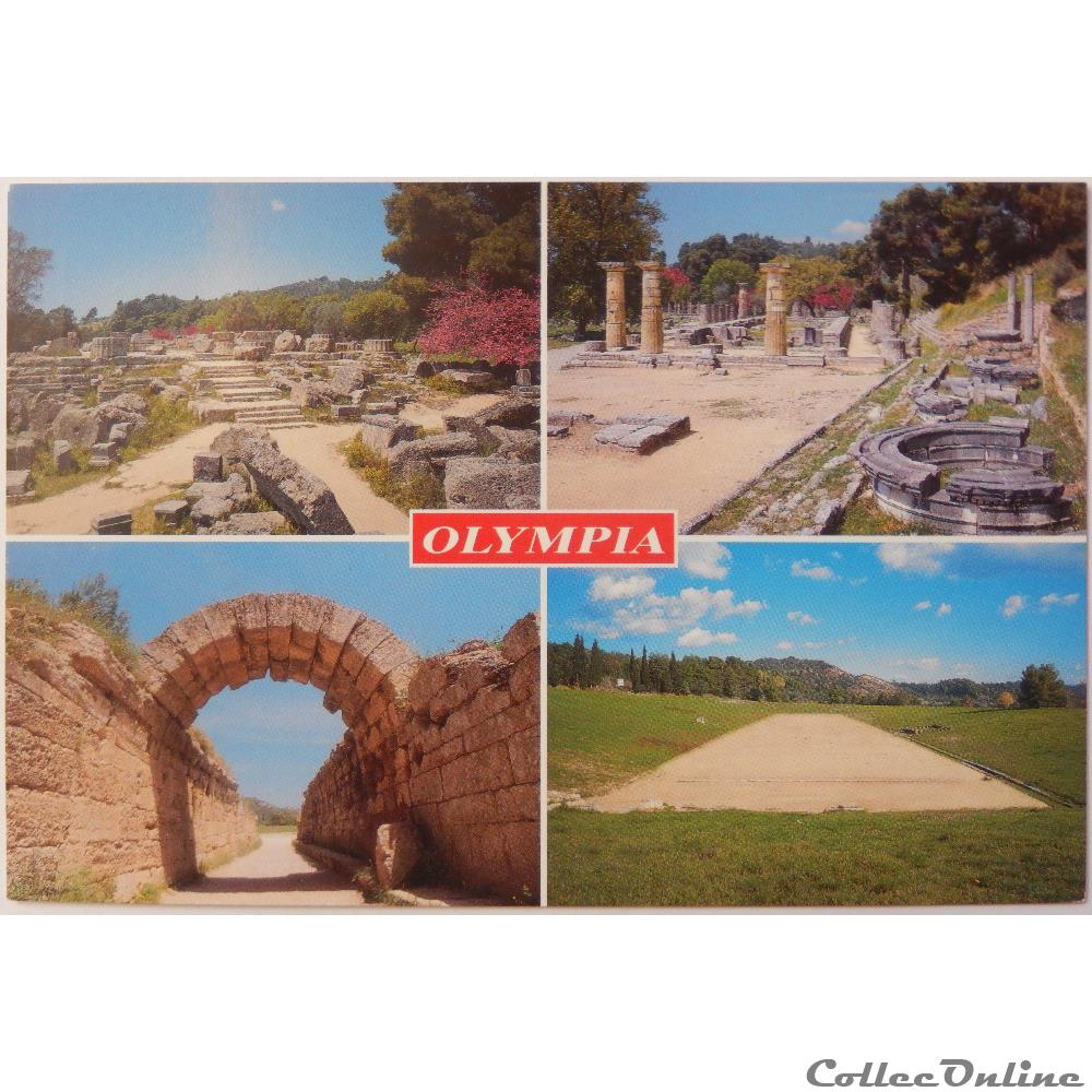 CP de Grèce, Olympie carte postale europe poitou charente cp de grece olympie
