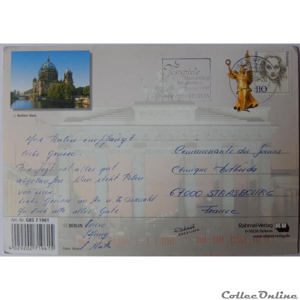 carte postale europe lorraine cp allemagne berlin