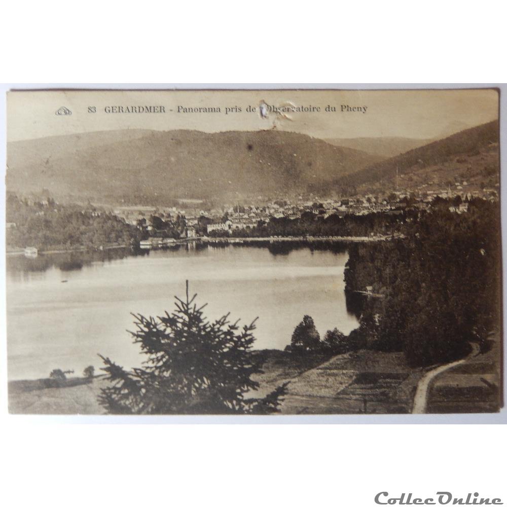 carte postale france lorraine cpa des vosges gerardmer panorama