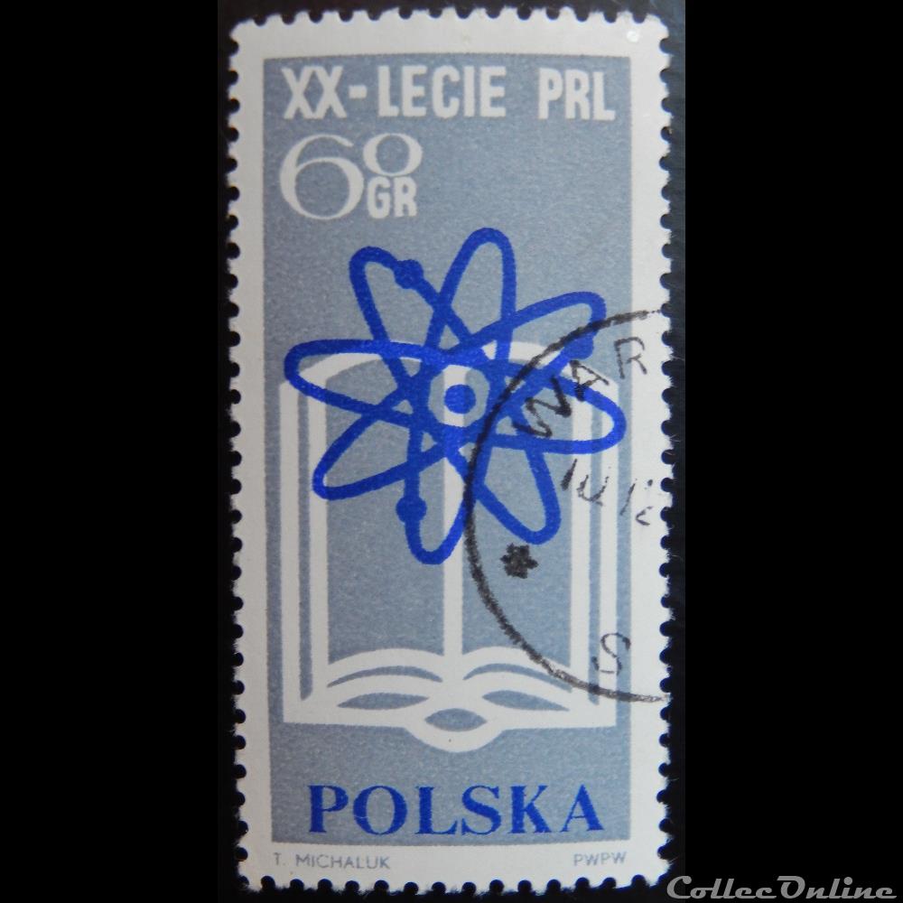 timbre europe pologne 01369 20eme anniversaire de la republique polonaise 60gr de 1964