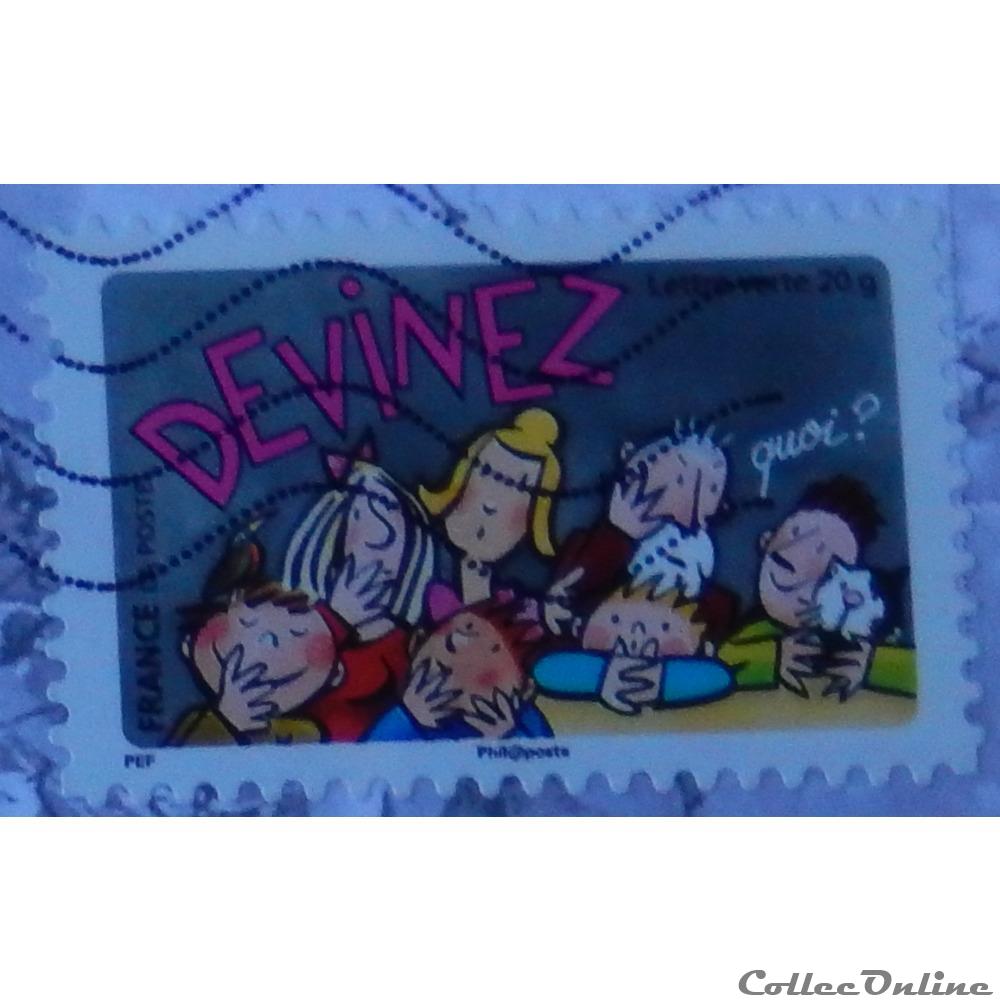 timbre france aa01052 devinez quoi lettre verte 20g