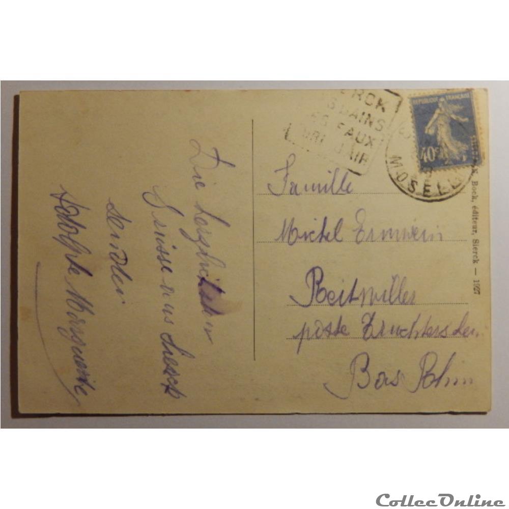 CPA de Moselle, Sierck carte postale france lorraine cpa de moselle sierck